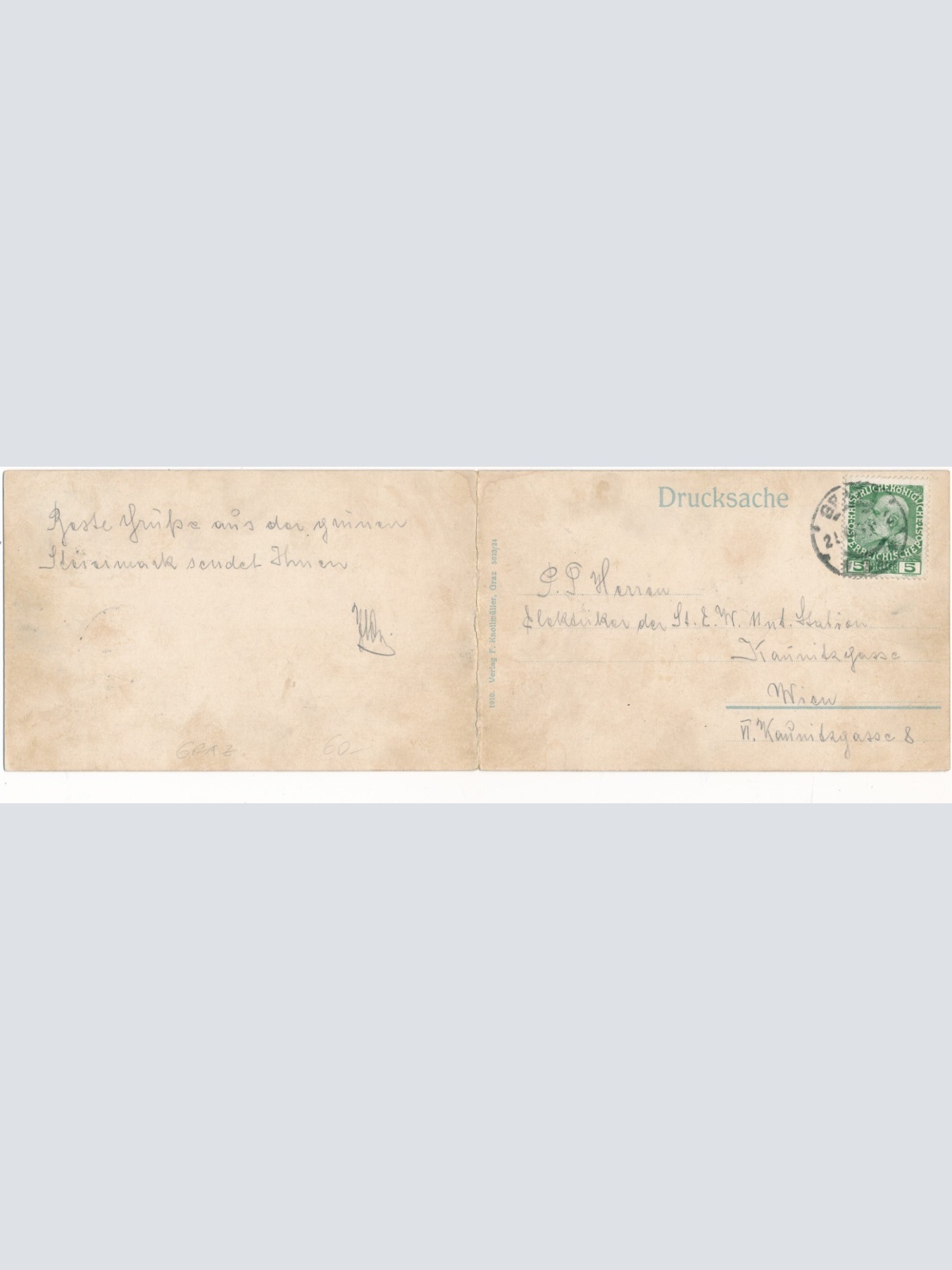 AK Panorama - Karte aus Graz Steiermark Ansichtskarte (13721)