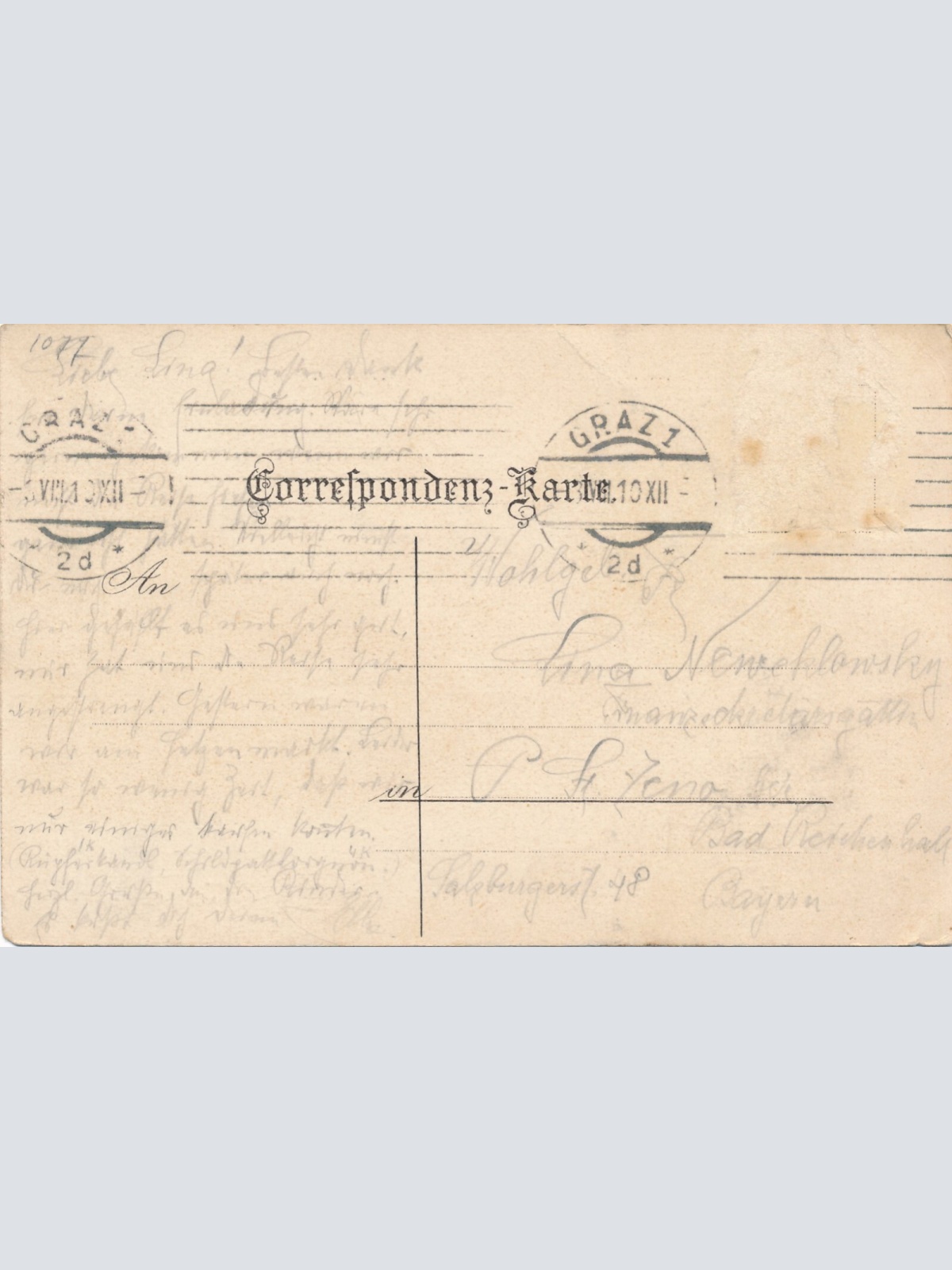 Litho - Karte aus Graz Auerspergplatz Steiermark Ansichtskarte (13724)