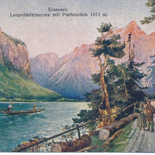AK aus Eisenerz Leopoldsteinersee Pfaffenstein Steiermark Ansichtskarte (13749)
