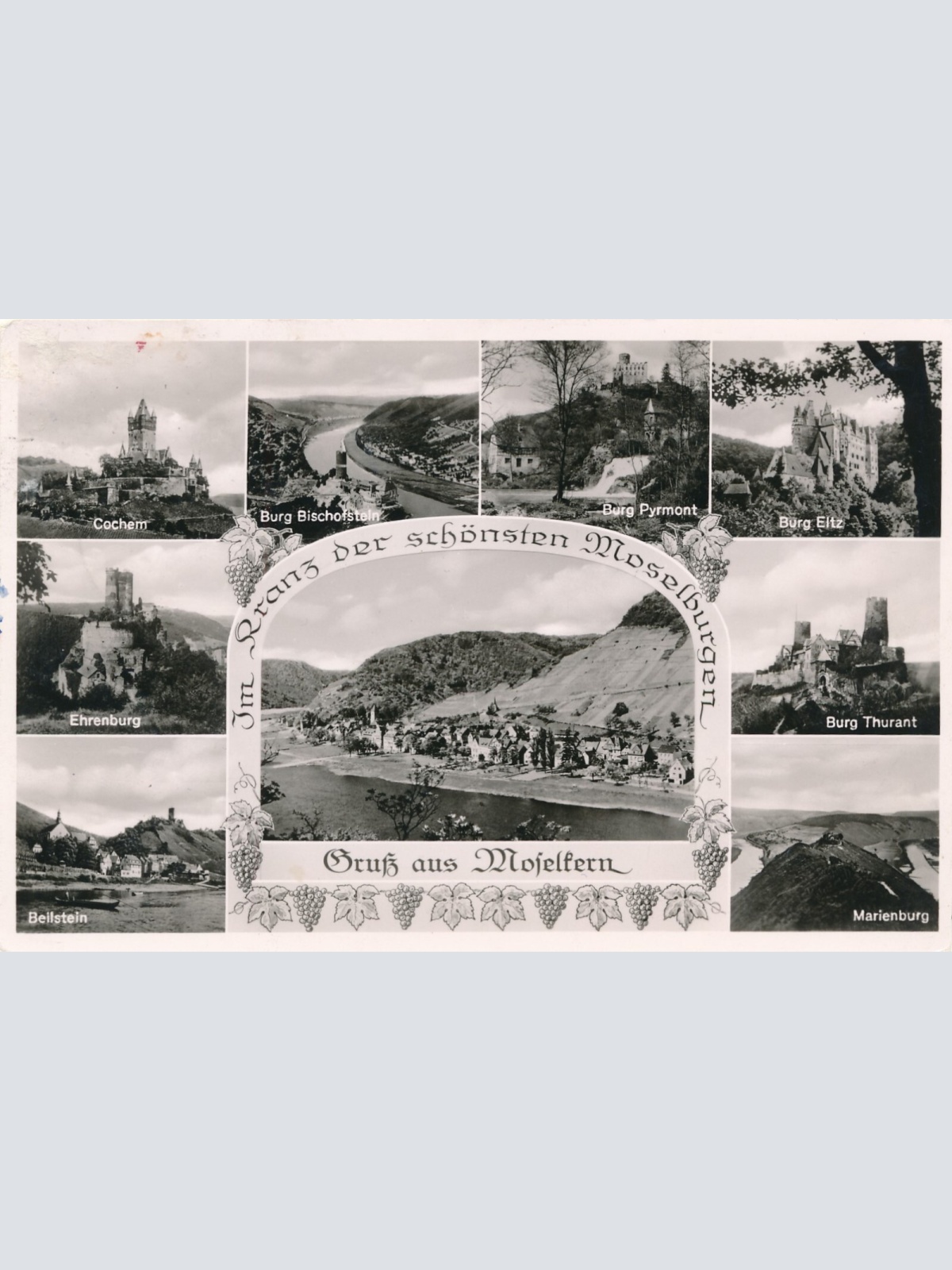 AK, Moselburgen, Rheinland-Pfalz, Ansichtskarte (S3756)