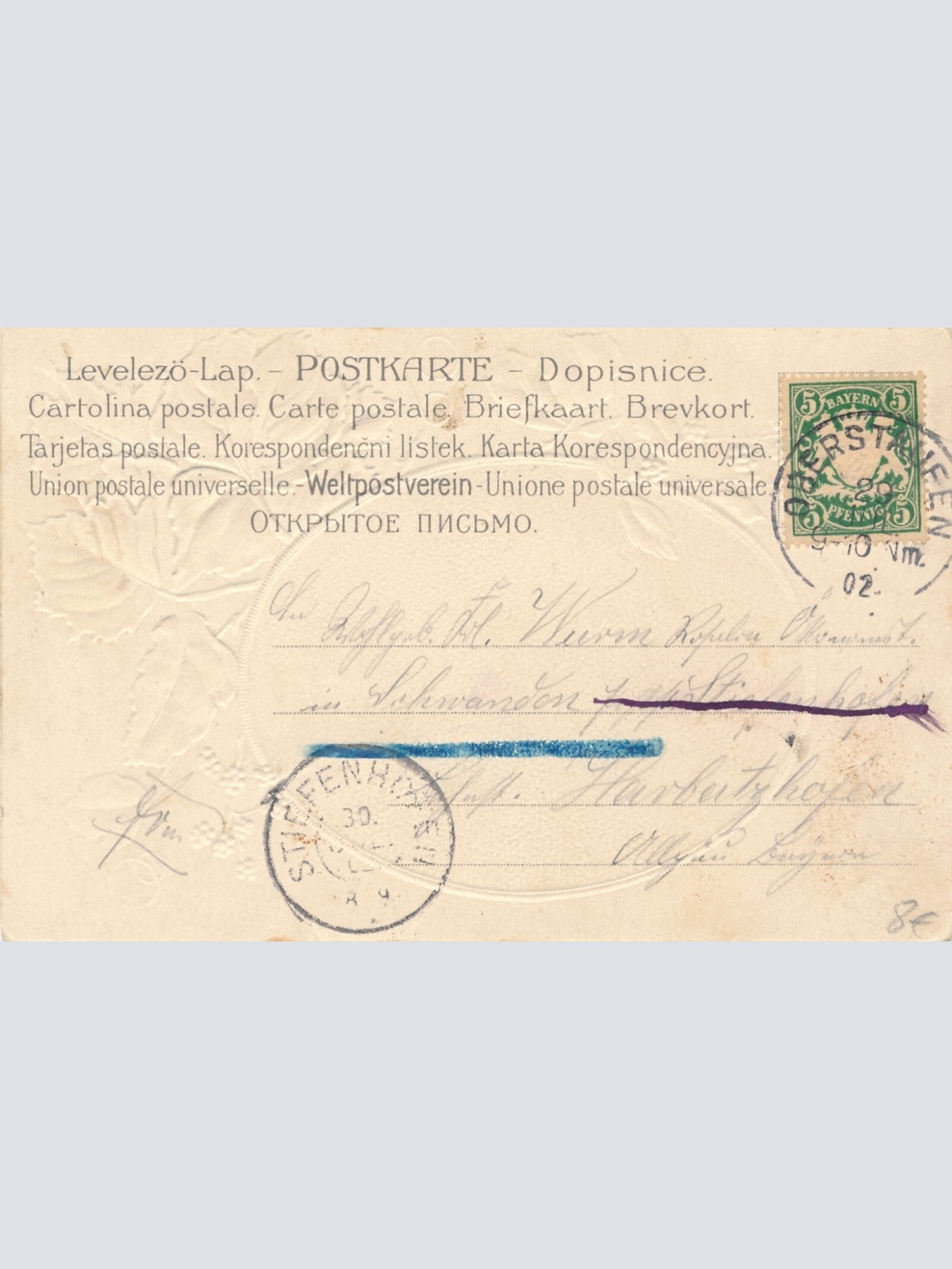 Präge-Karte, Kind in Tracht, Blumen, Ansichtskarte (S3689)