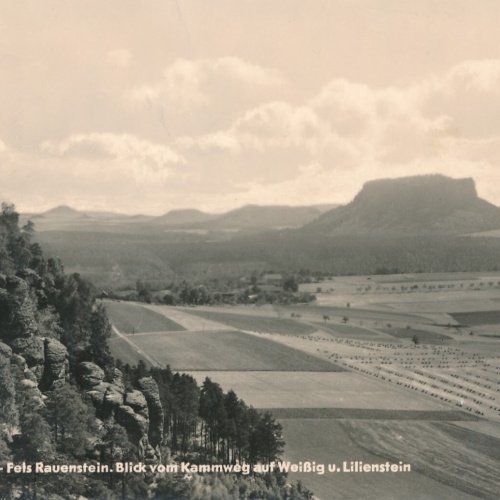 AK, Fels Rauenstein, Struppen, Sachsen, Ansichtskarte (S3696)