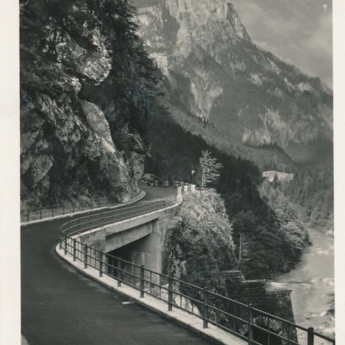 AK, Gesäusestraße mit Planspitze, Steiermark (S3486)