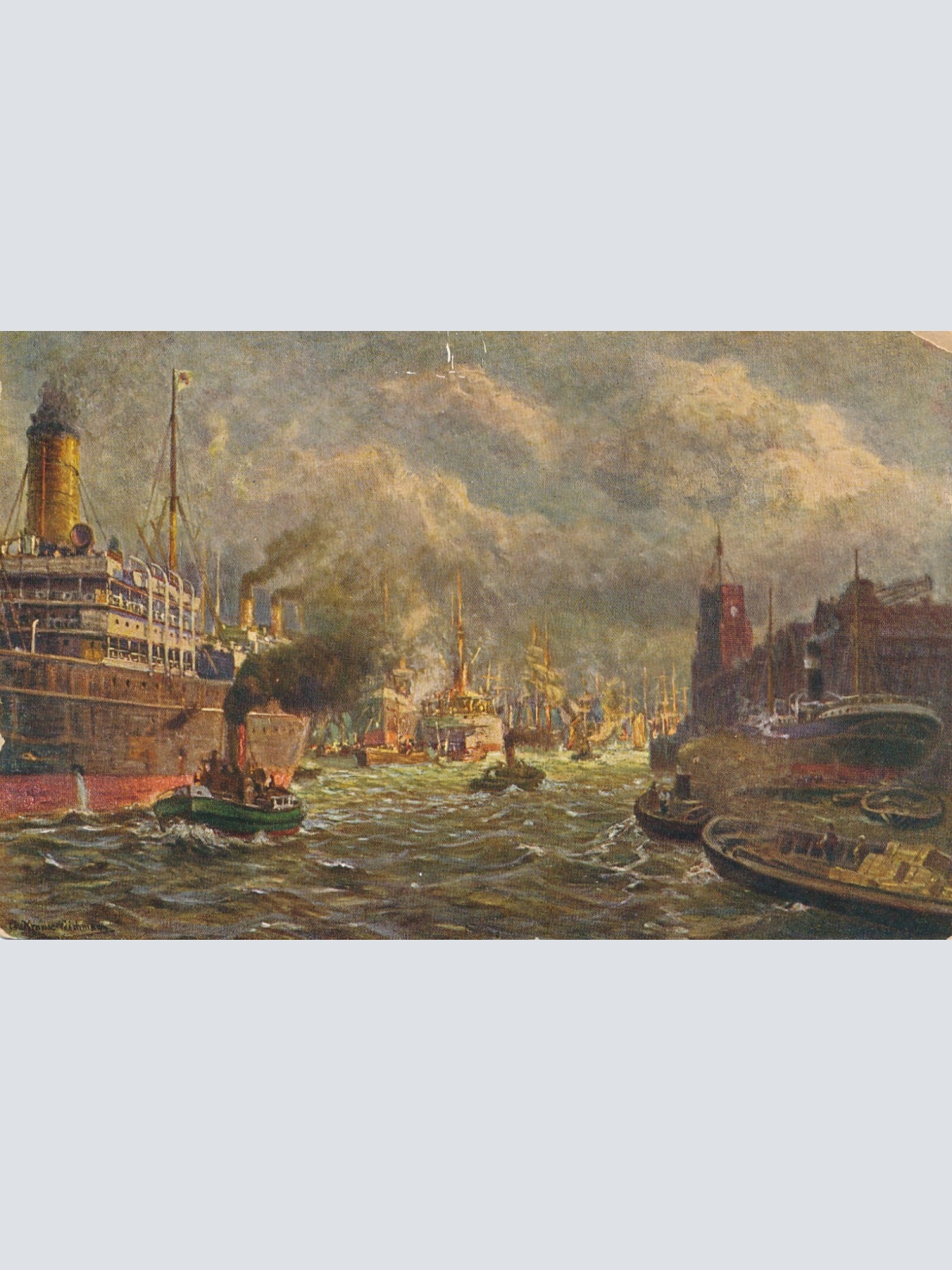 AK, Im Hamburger Hafen (S3559)