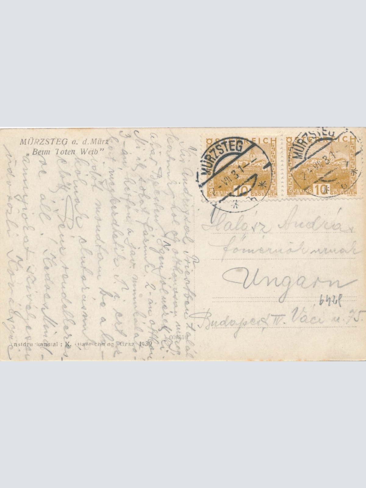 AK, Mürzsteg an der Mürz, Steiermark (S3503)