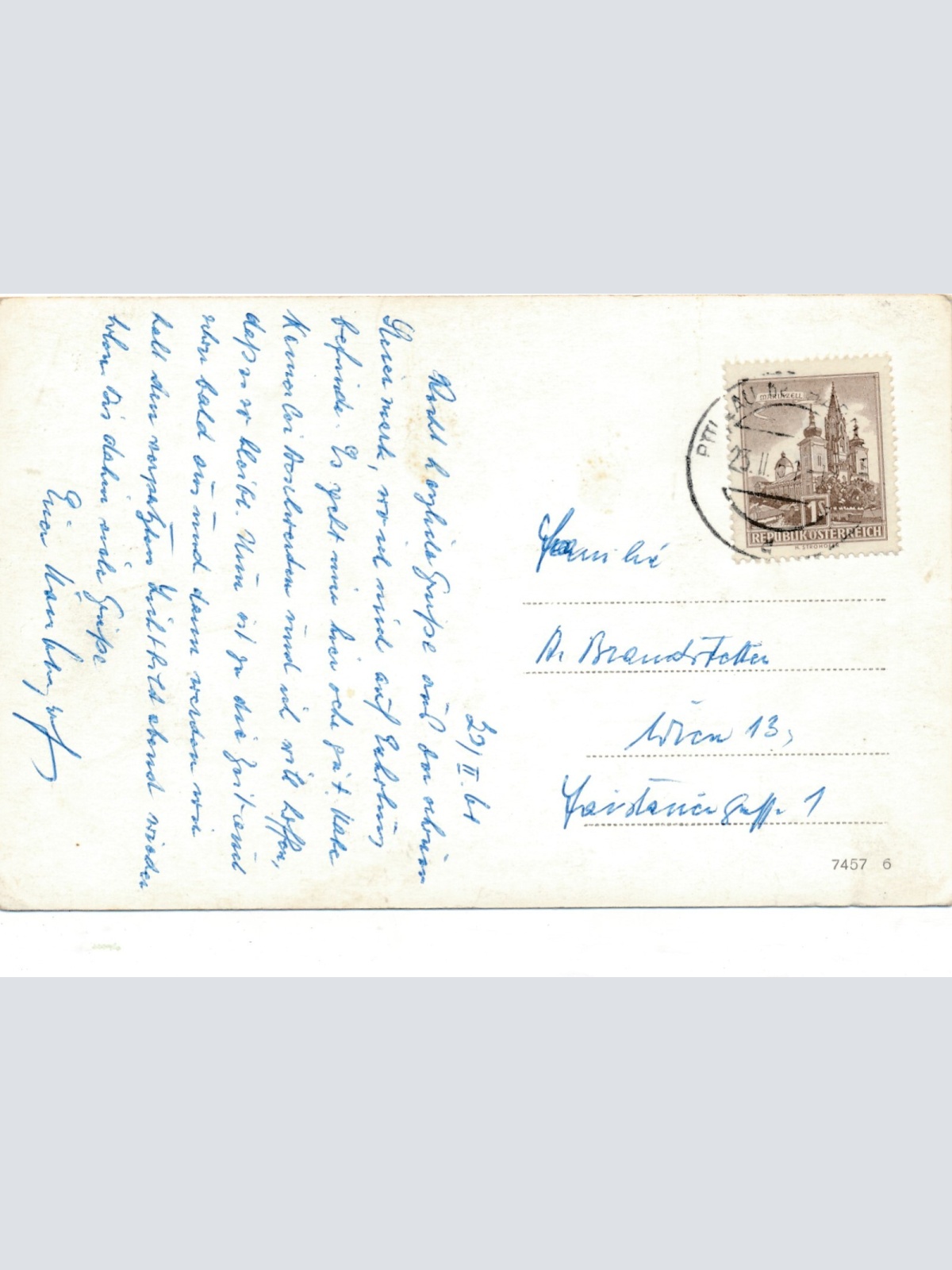 AK aus Pöllau mit Oldtimer Steiermark Ansichtskarte (13686)