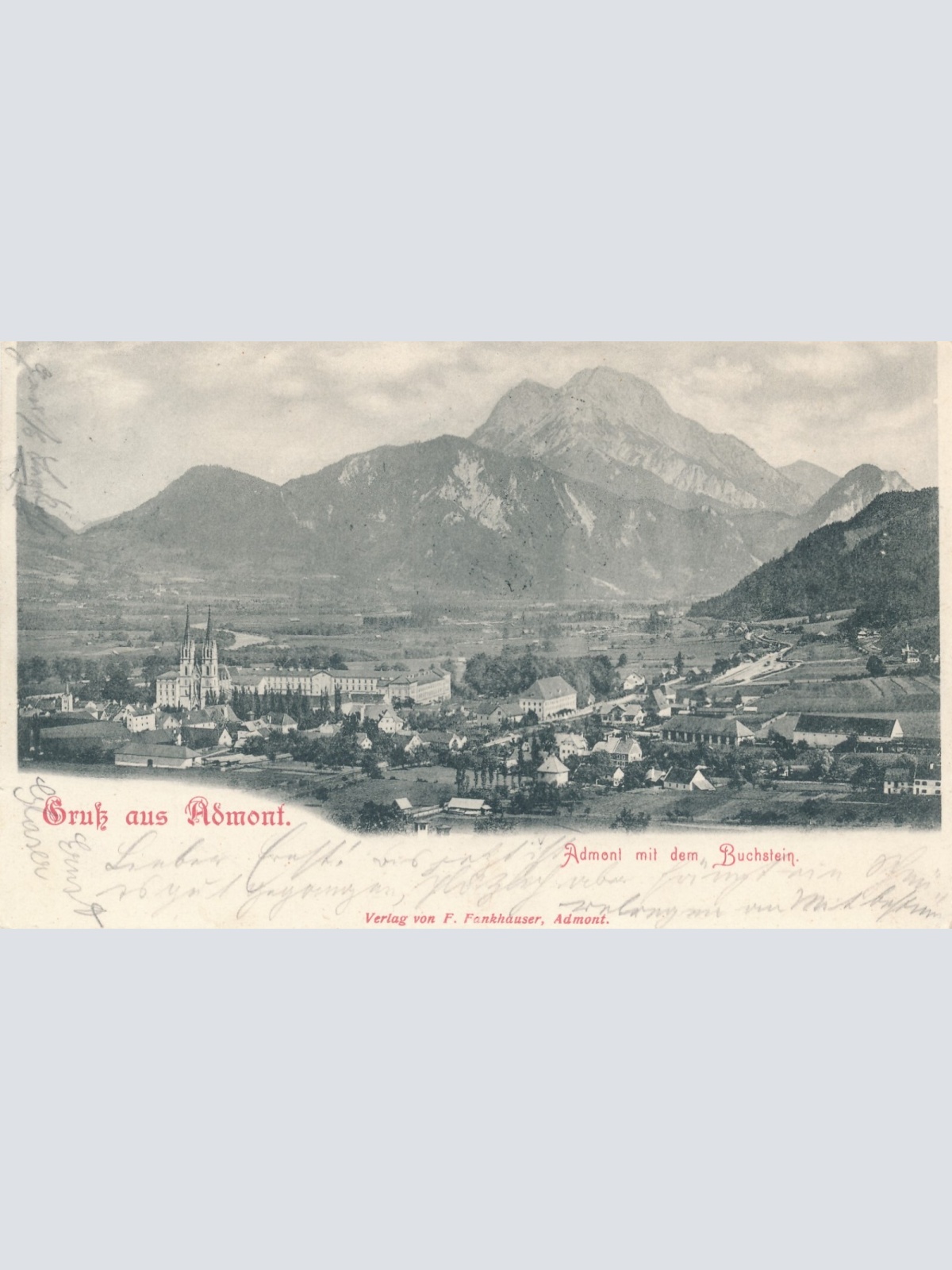 AK gruss aus Admont Steiermark Ansichtskarte (13688)