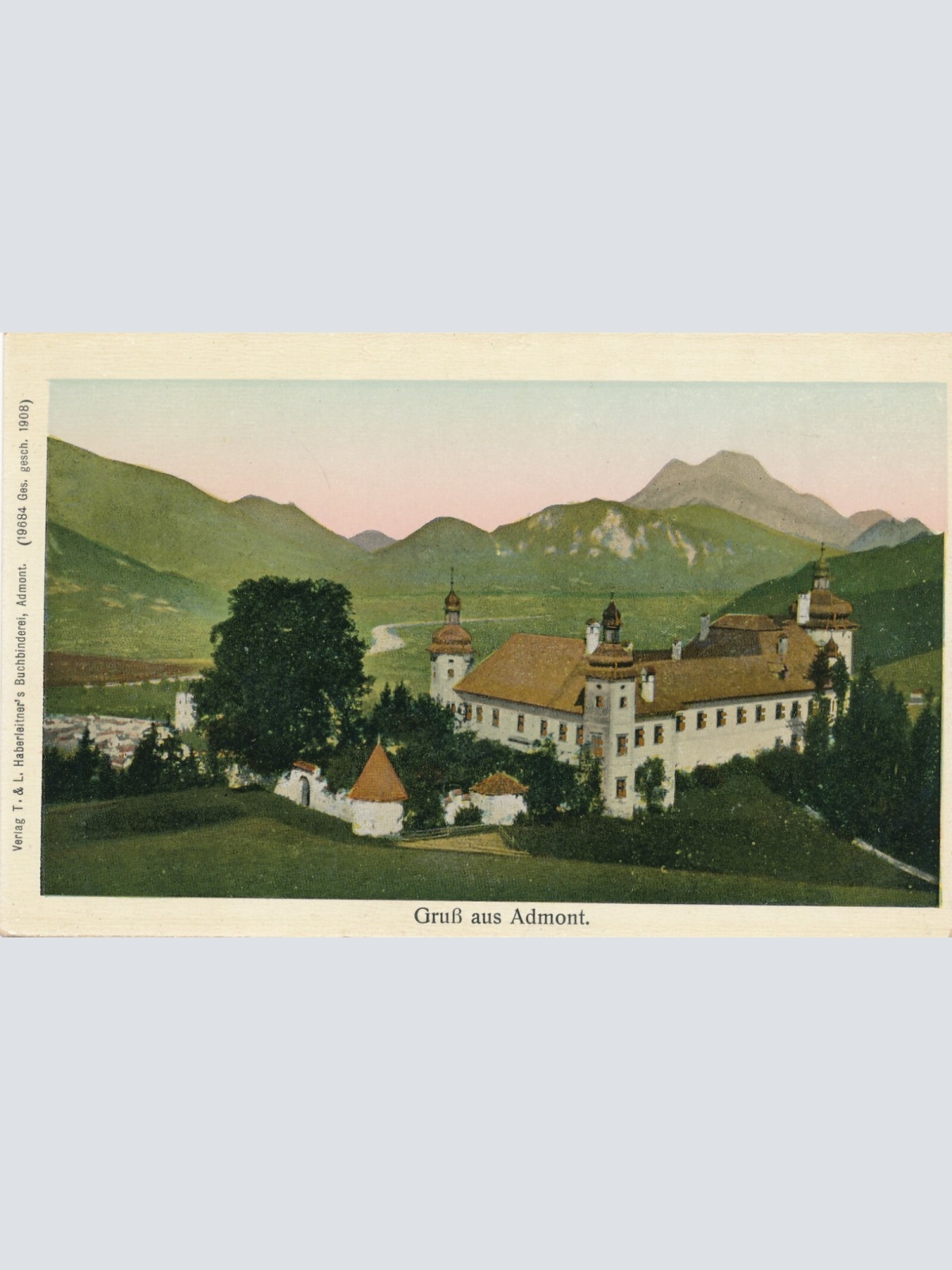 AK gruß aus Admont Steiermark Ansichtskarte (13689)