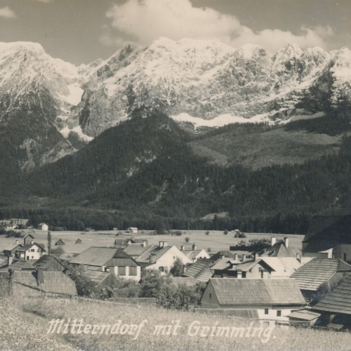 AK aus Mitterndorf mit Grimming Steiermark Ansichtskarte (13684)