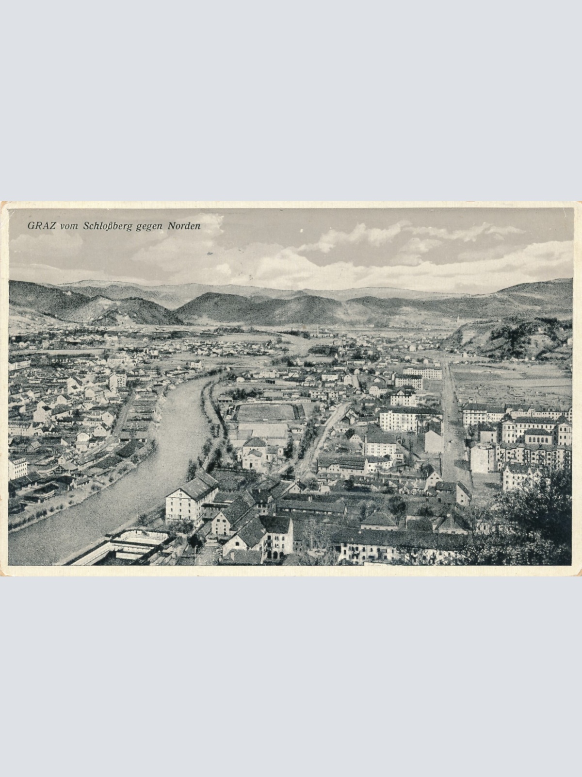 AK aus Graz vom Schloßberg gegen Norden Steiermark Ansichtskarte (13673)