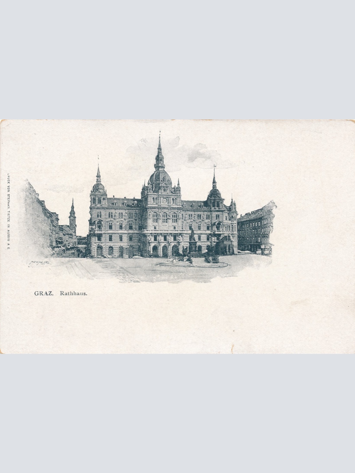 AK aus Graz Rathaus Steiermark Ansichtskarte (13677)