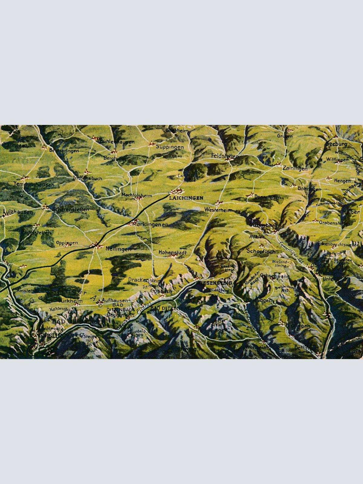 AK, Relief-AK Nr. 23, Baden-Württemberg, Ansichtskarte (S3773)