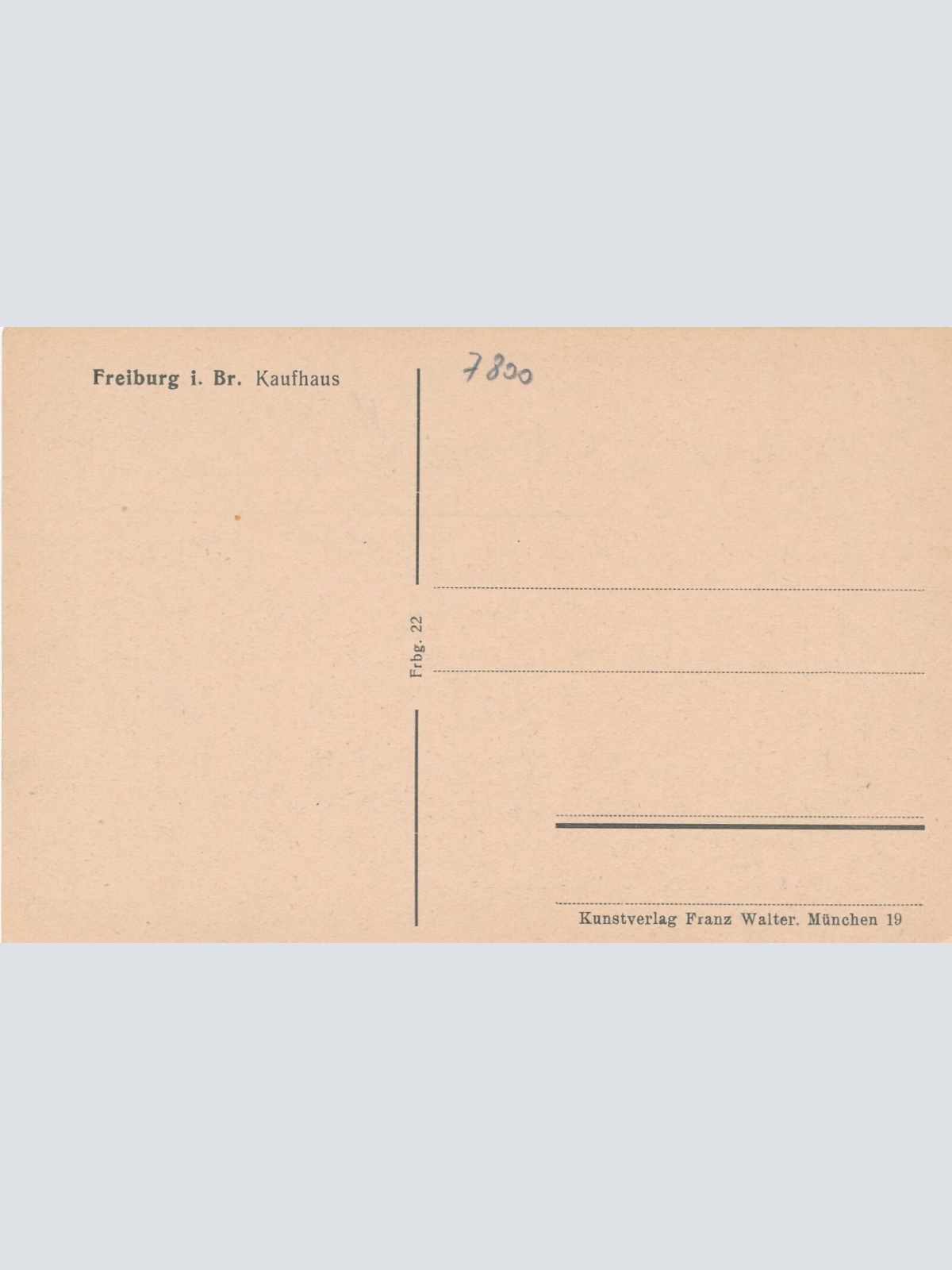 AK, Freiburg im Breisgau, Baden-Württemberg, Ansichtskarte (S3777)