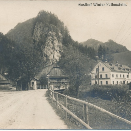 AK aus Fallenstein mit Gasthof Winter Steiermark Ansichtskarte (13607)