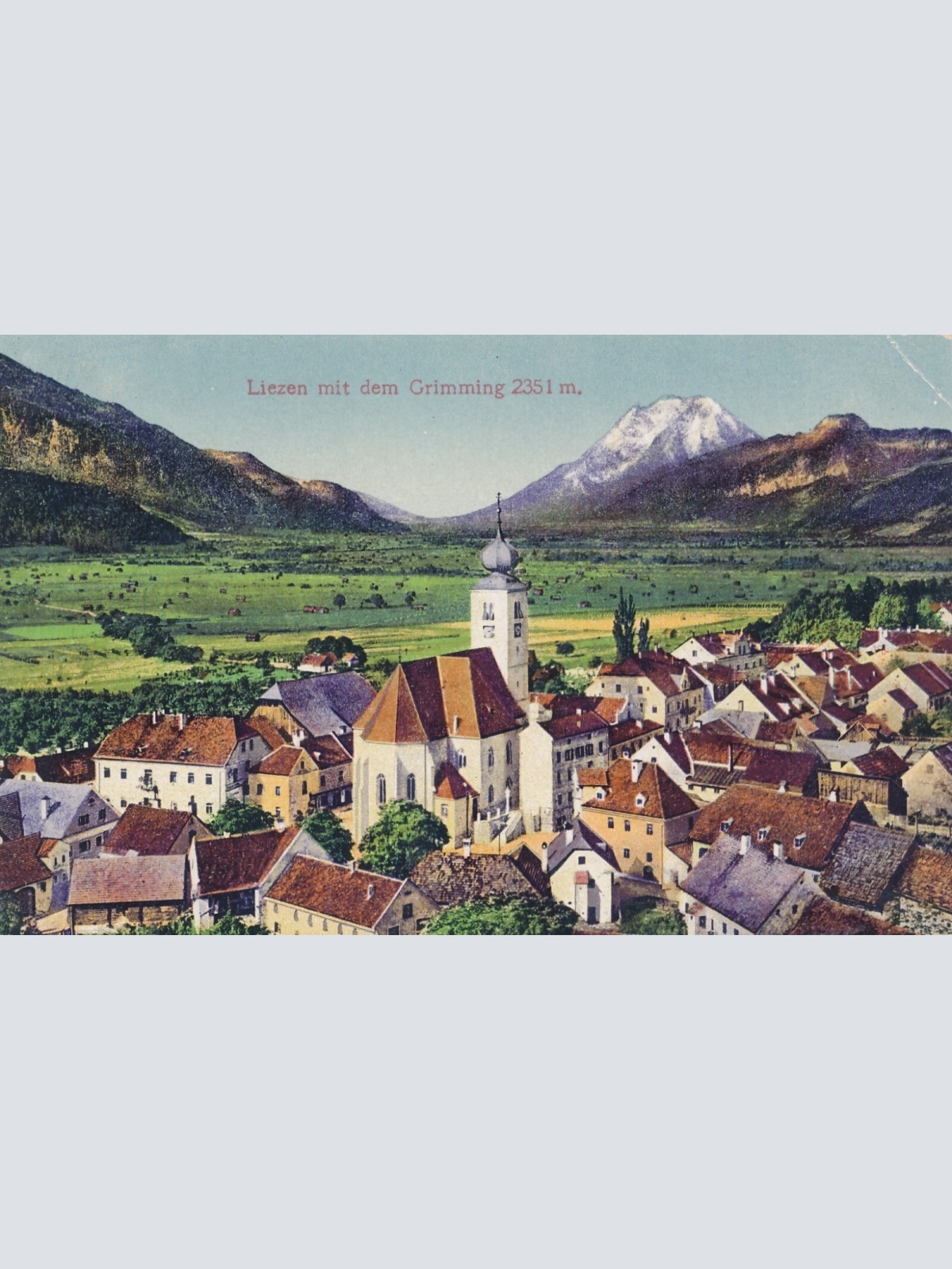 AK aus Liezen mit dem Grimming Steiermark Ansichtskarte (13810)