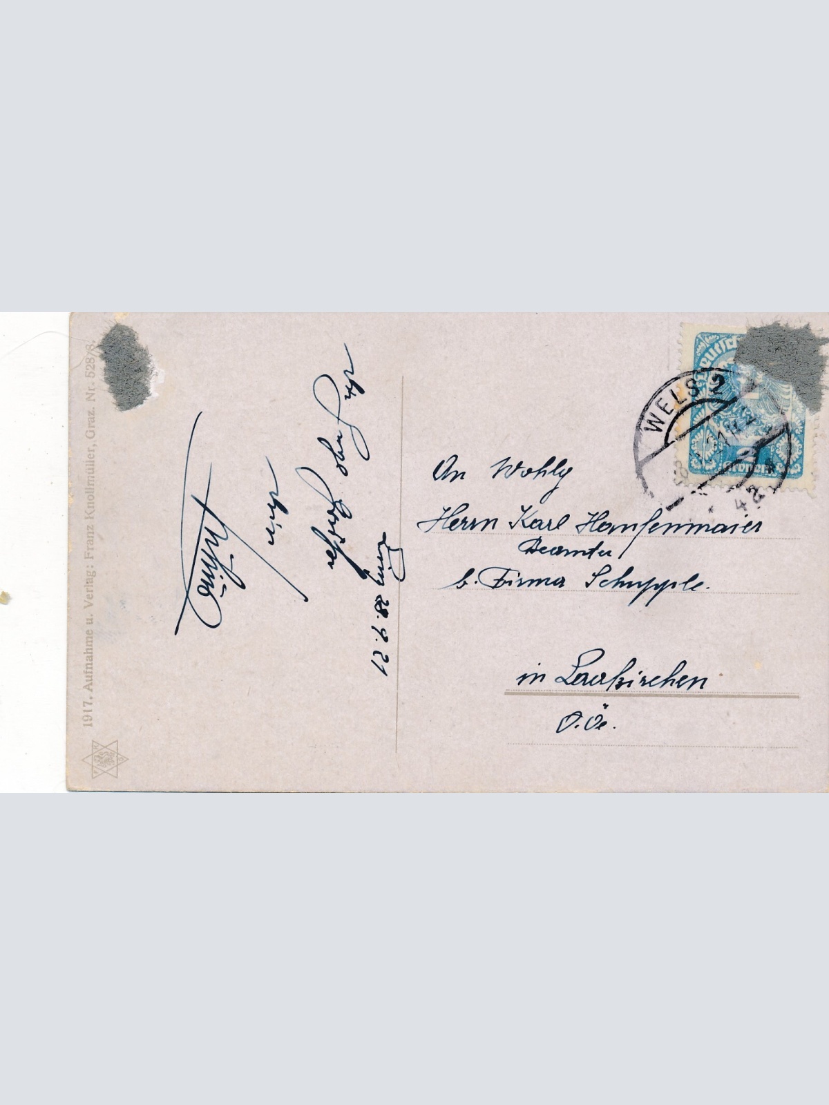 AK aus Liezen mit dem Grimming Steiermark Ansichtskarte (13810)