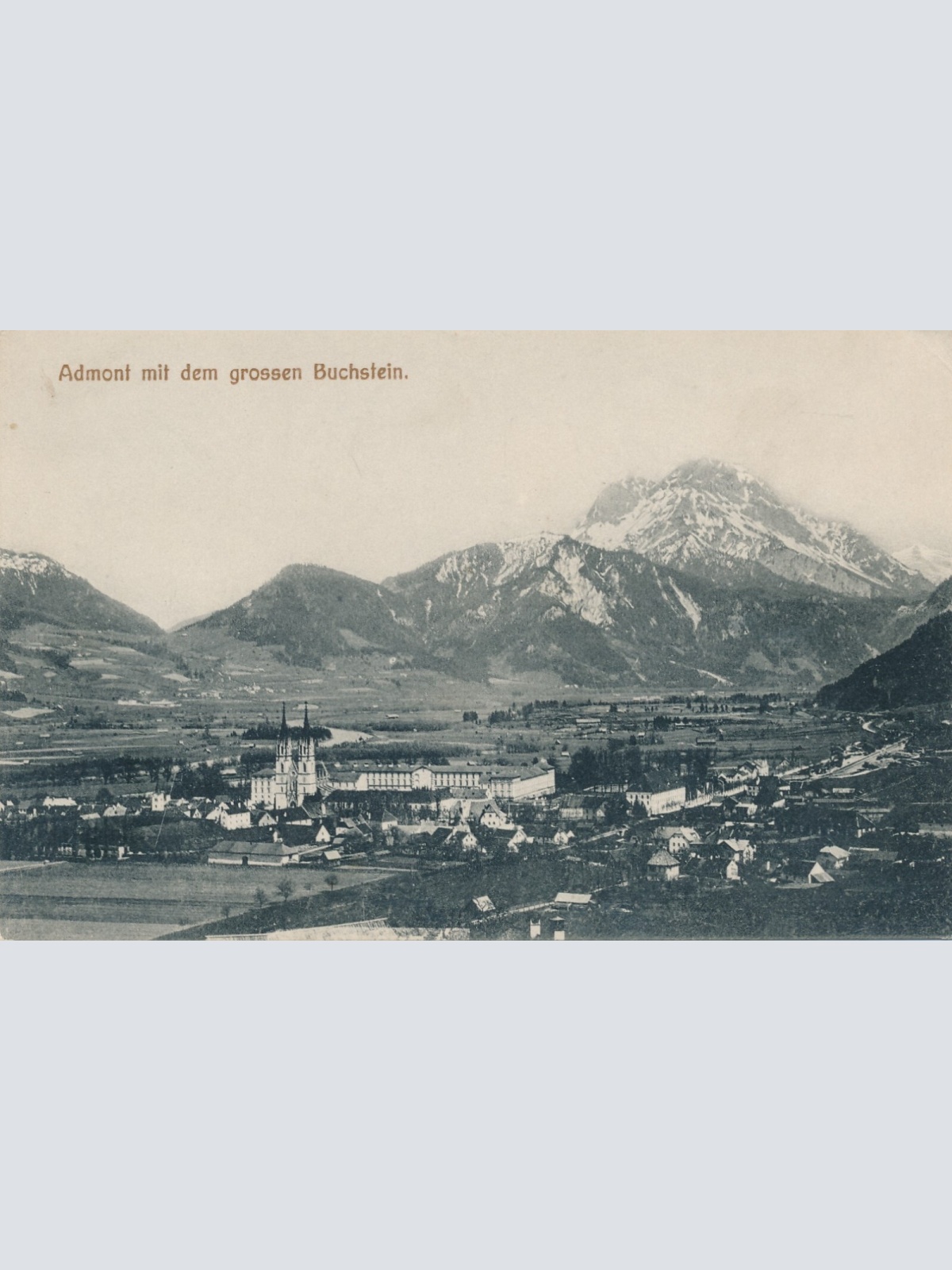AK aus Admont mit dem Buchstein Steiermark Ansichtskarte (13821)