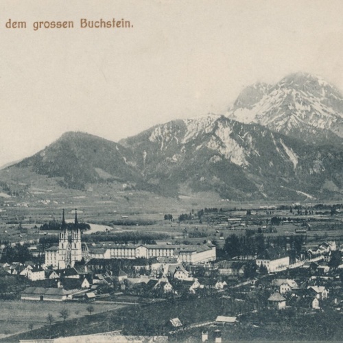 AK aus Admont mit dem Buchstein Steiermark Ansichtskarte (13821)