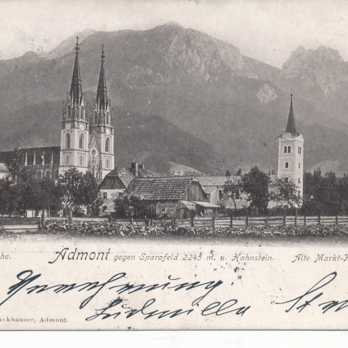 AK aus Admont mit Stiftskirche Steiermark Ansichtskarte (13825)