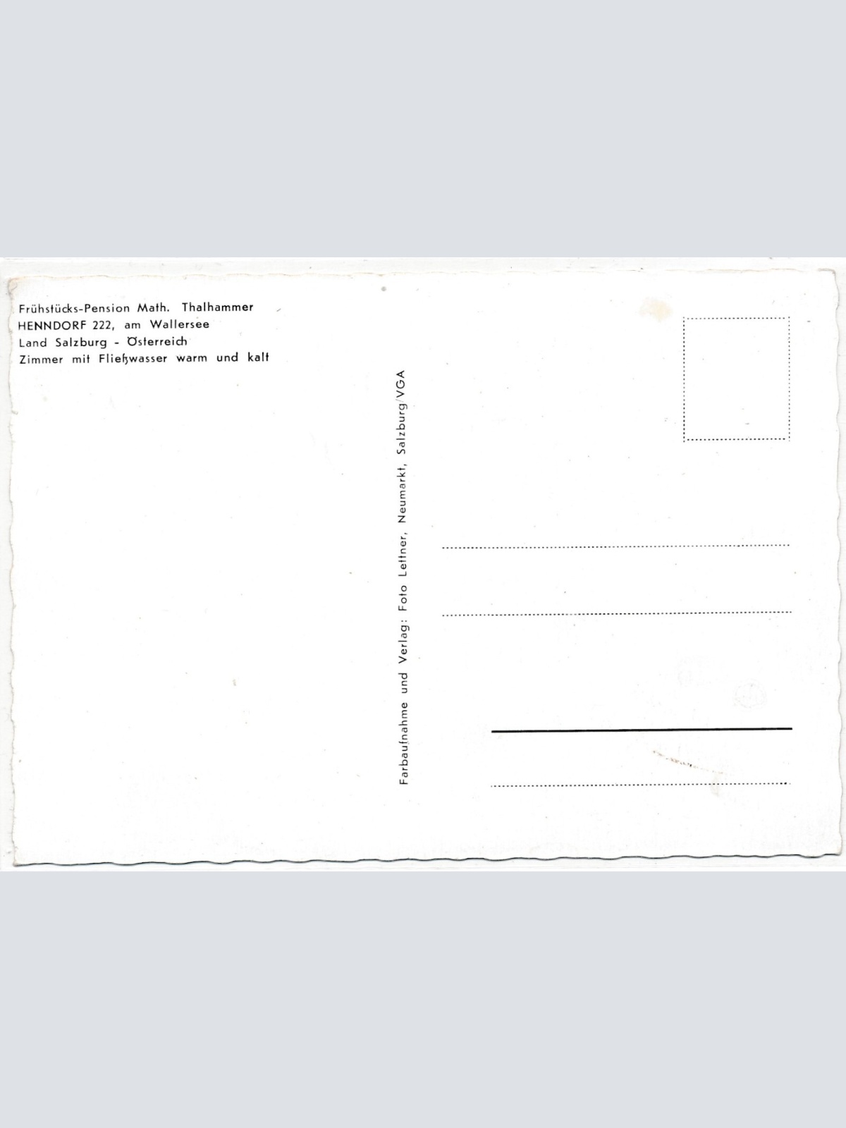 AK, Henndorf am Wallersee, Salzburg, Ansichtskarte (S3906)