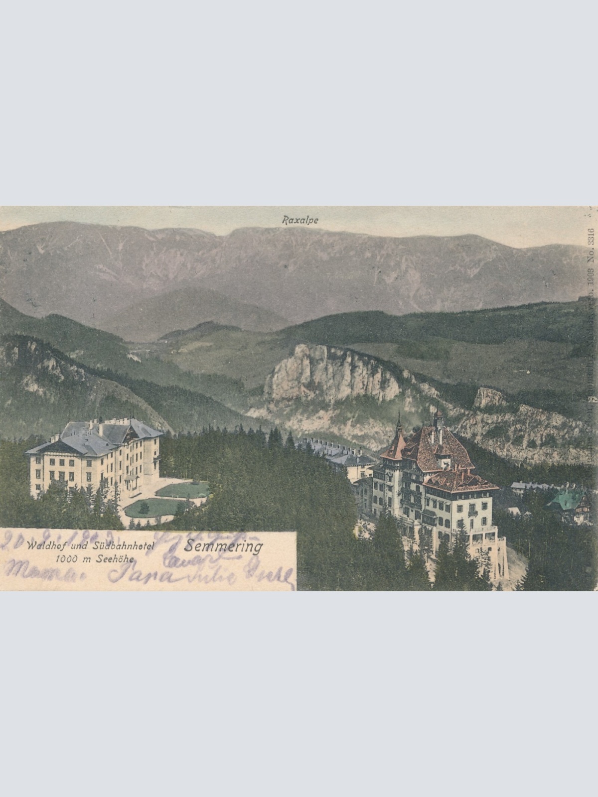 AK, Semmering, Südbahn-Hotel, Niederösterreich, Ansichtskarte (S4045)