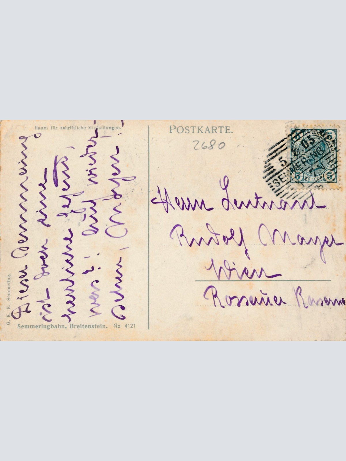 AK, Semmering, Breitenstein, Niederösterreich, Ansichtskarte (S4050)