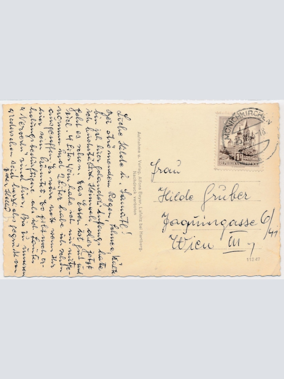 AK, Mönichkirchen, Niederösterreich, Ansichtskarte (S4068)