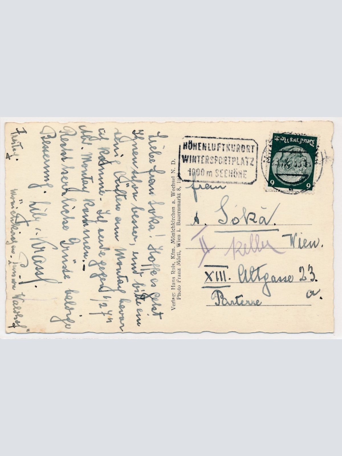 AK, Mönichkirchen, Niederösterreich, Ansichtskarte (S4069)