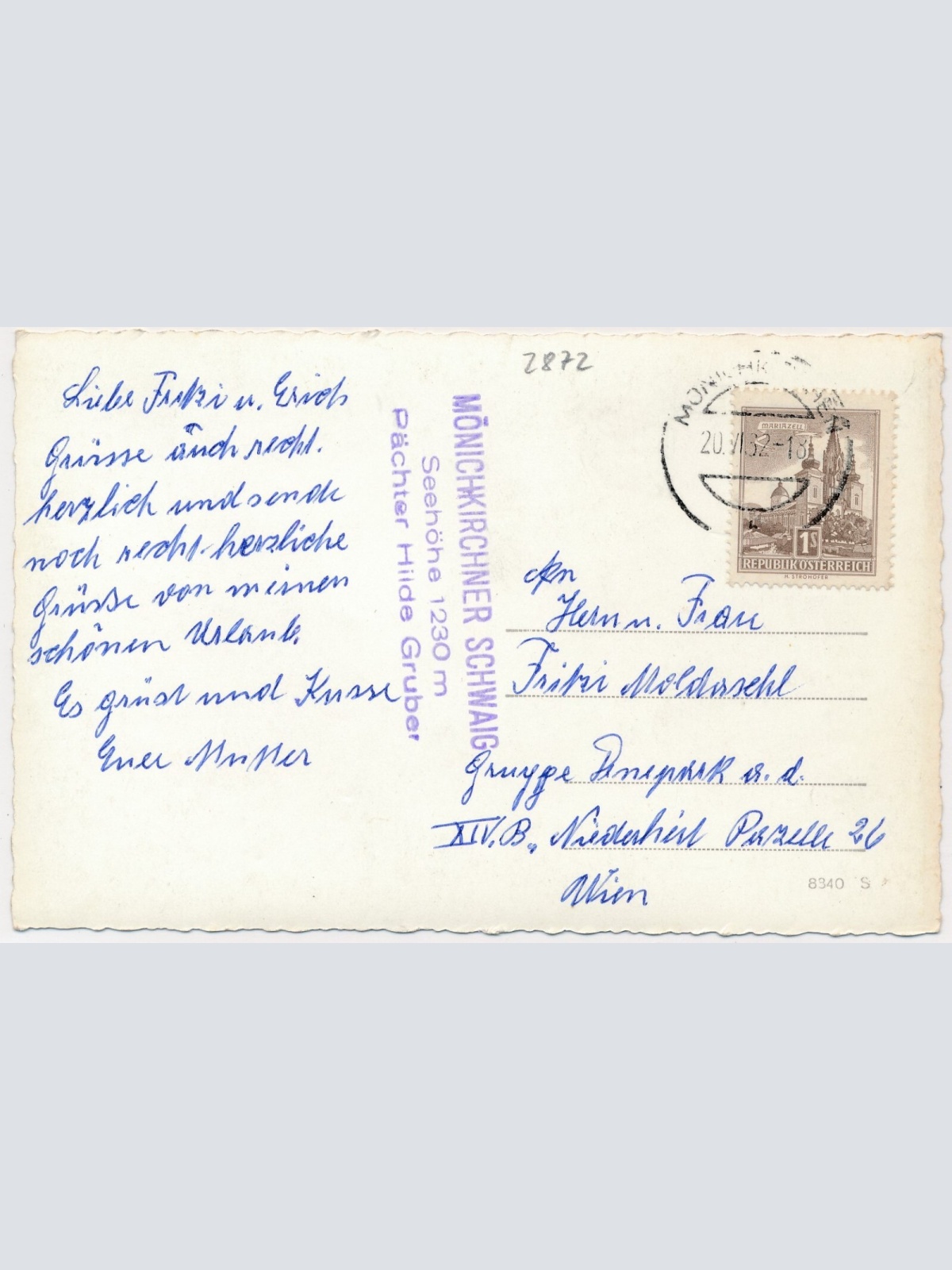 AK, Mönichkirchen, Niederösterreich, Ansichtskarte (S4073)