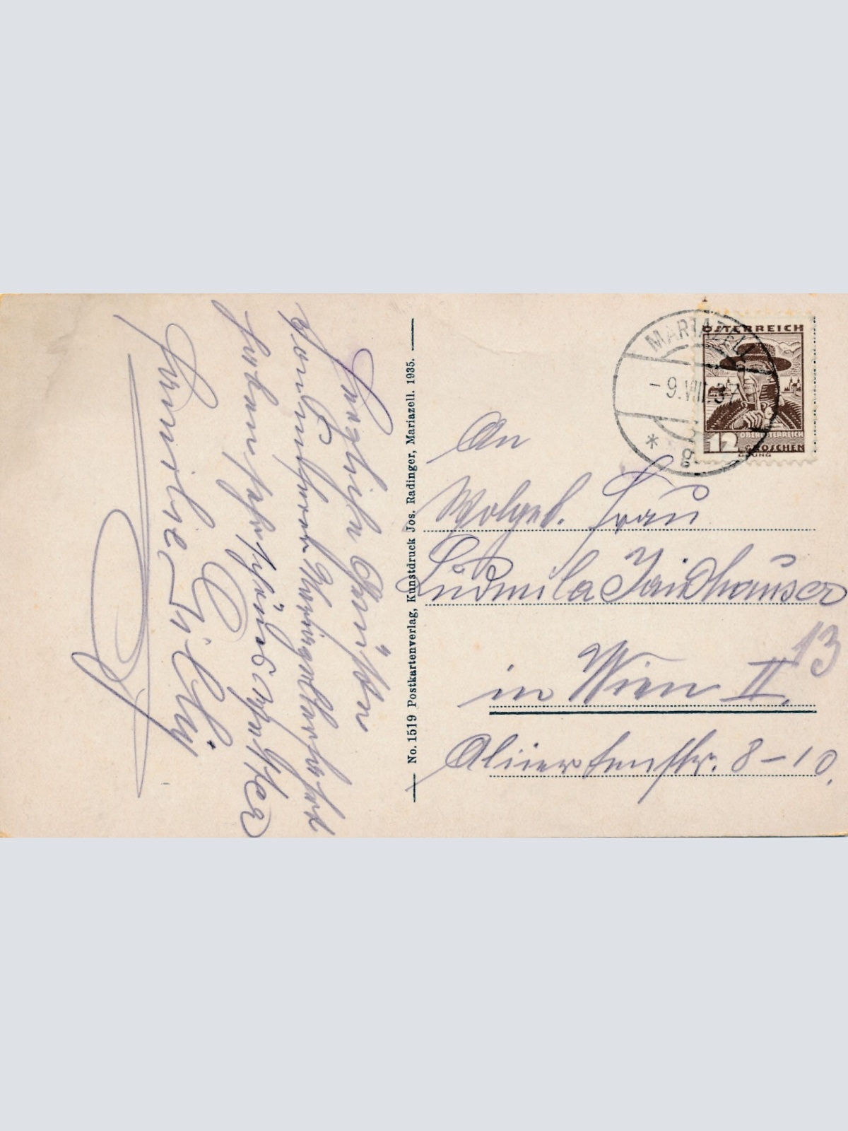 AK aus Mariazell mit Gemeindealpe Steiermark Ansichtskarte (13871)