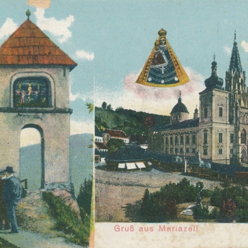 AK aus Mariazell am Kreuzberg Gnadenmutter Steiermark Ansichtskarte (13878)