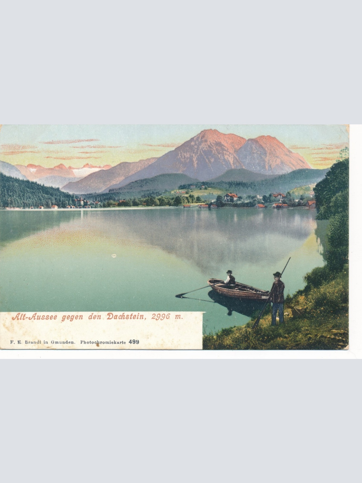 AK aus Alt Aussee gegen den Dachstein Steiermark Ansichtskarte (13880)