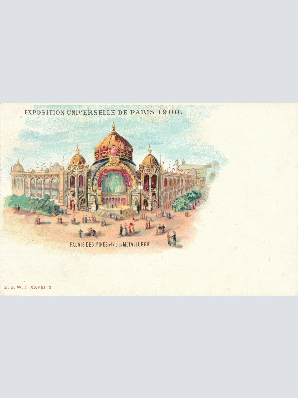 Litho-AK, Exposition Universelle, Paris, Frankreich, Ansichtskarte (S4127)
