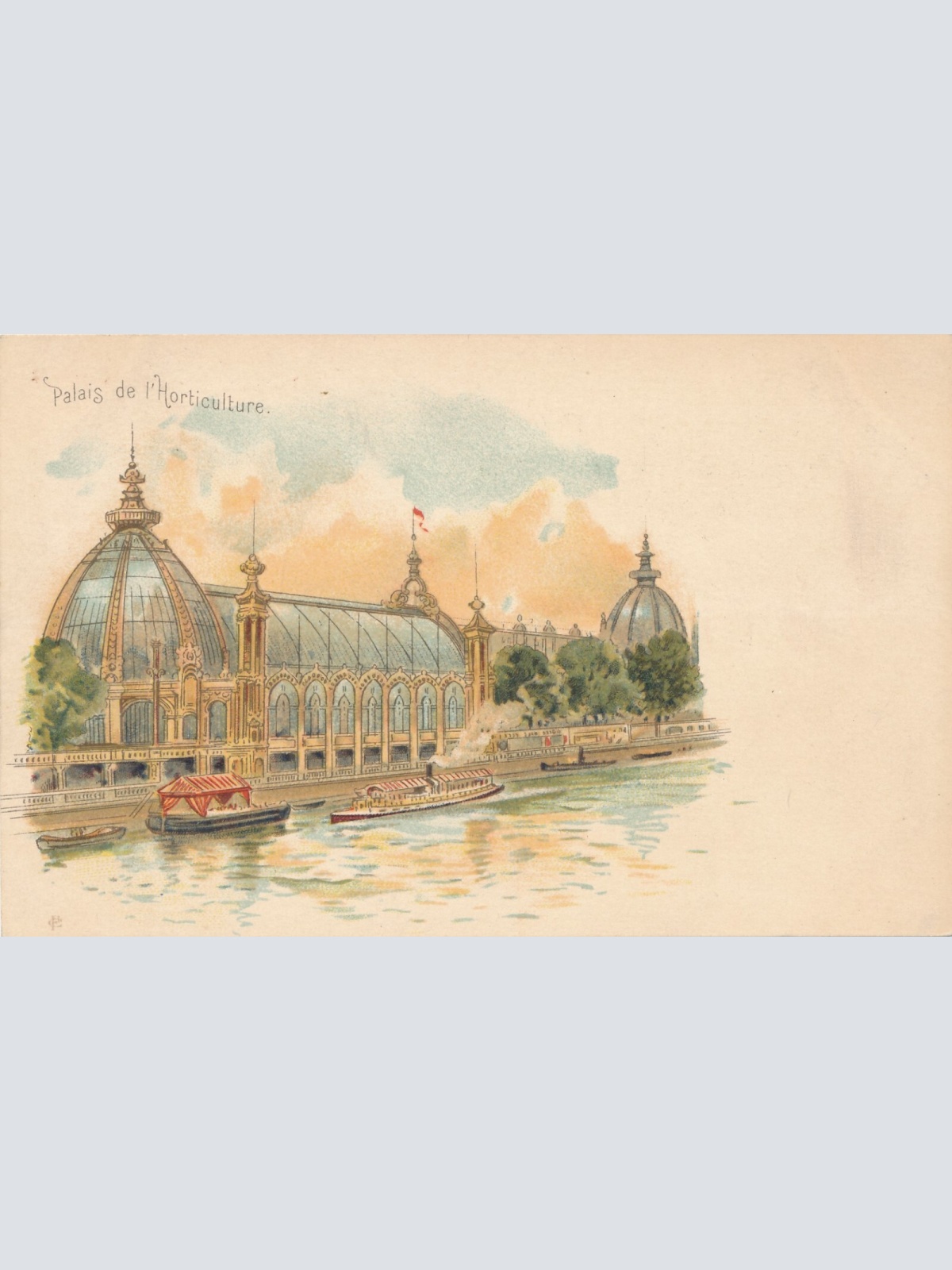 Litho-AK, Palais de l'Horticulture, Paris, Frankreich, Ansichtskarte (S4131)