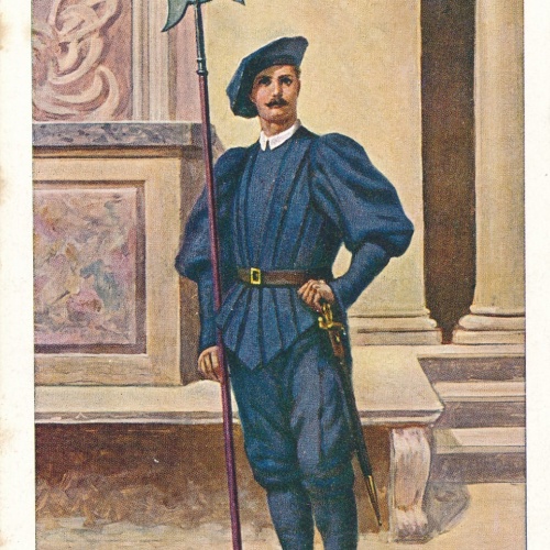 AK, Guardia Svizzera - Tenuta di quartiere, Ansichtskarte (S4141)