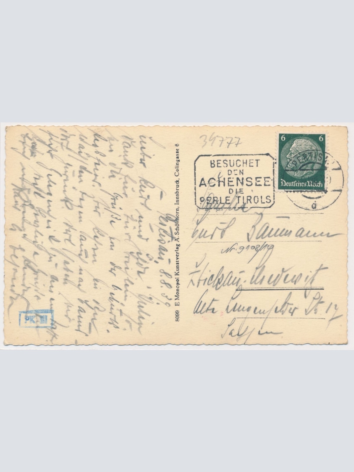 AK, Achensee, Pertisau, Tirol,  Ansichtskarte (S4177)