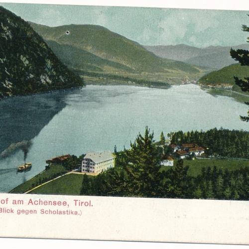 AK, Achensee, Hotel Seehof, Tirol,  Ansichtskarte (S4182)