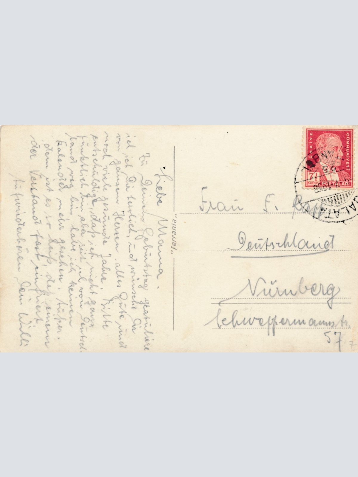 AK, Istanbul, Türkei,  Ansichtskarte (S4185)