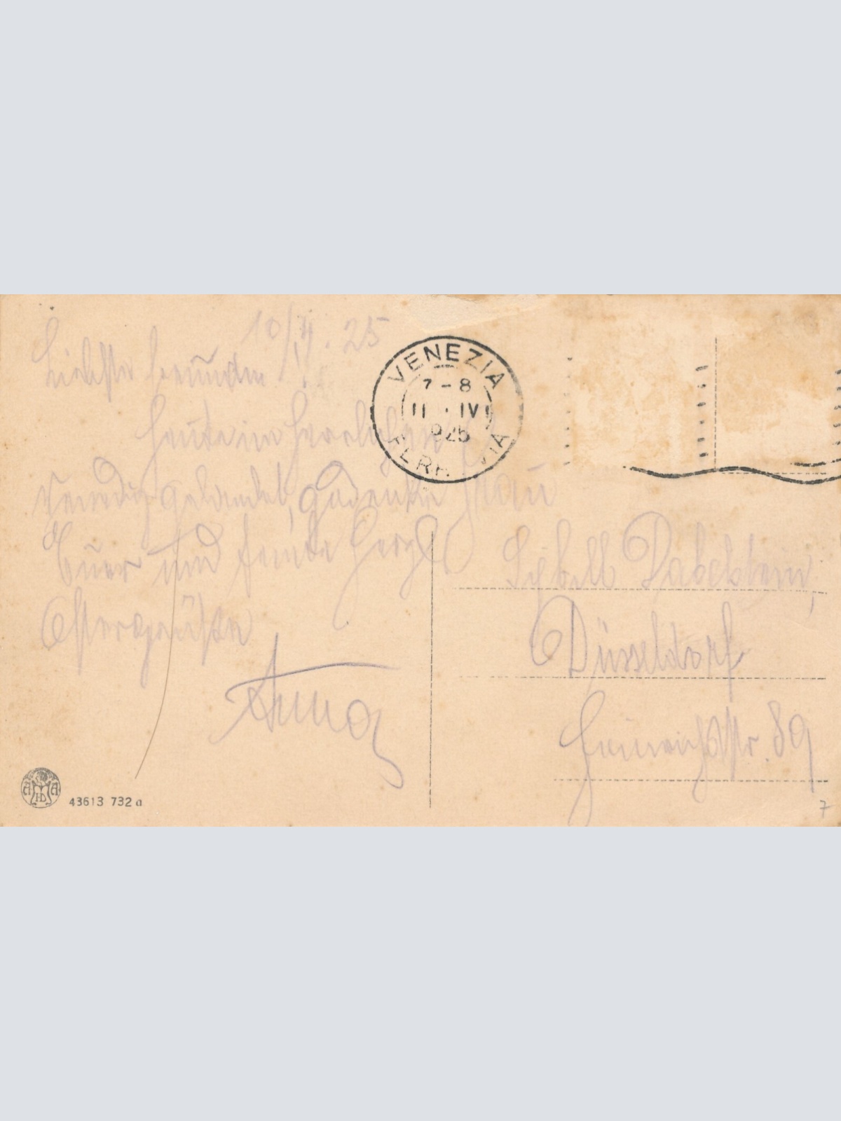 AK, Venezia, Italien, Ansichtskarte (S4201)