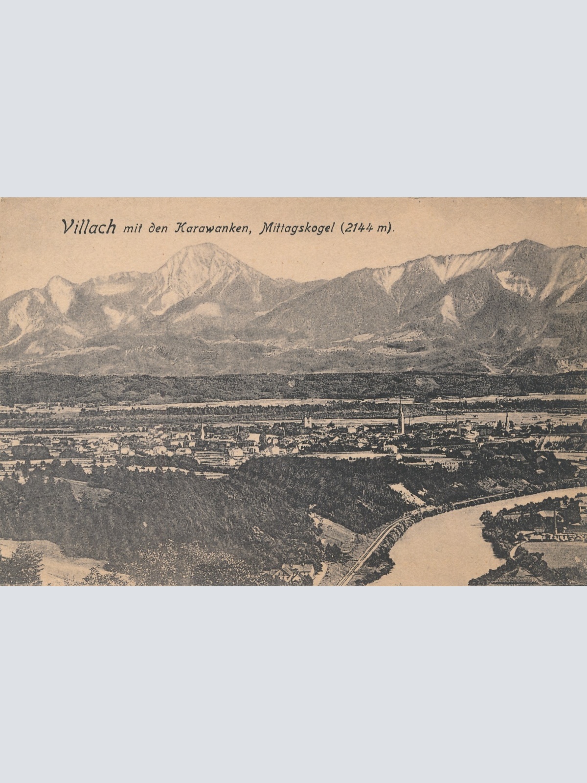 AK, Villach, Mittagskogel, Kärnten, Ansichtskarte (S4273)