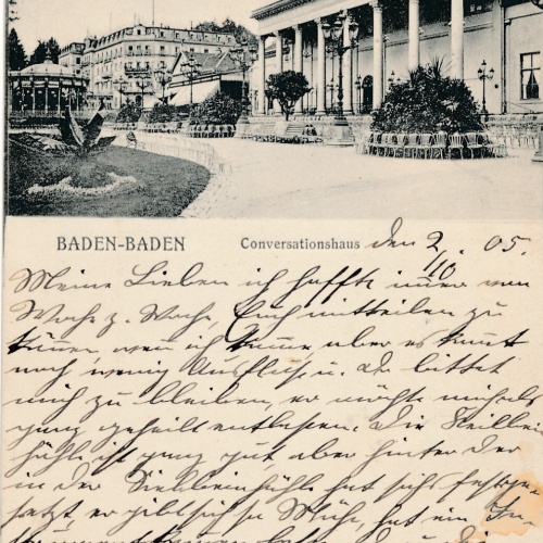 AK, Baden-Baden, Baden-Württemberg, Conversationshaus, Ansichtskarte (S4284)