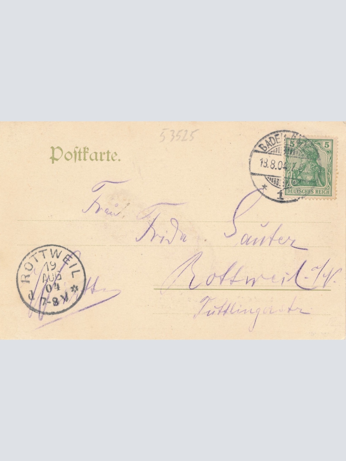 AK, Baden-Baden, Baden-Württemberg, Conversationsgarten, Ansichtskarte (S4288)