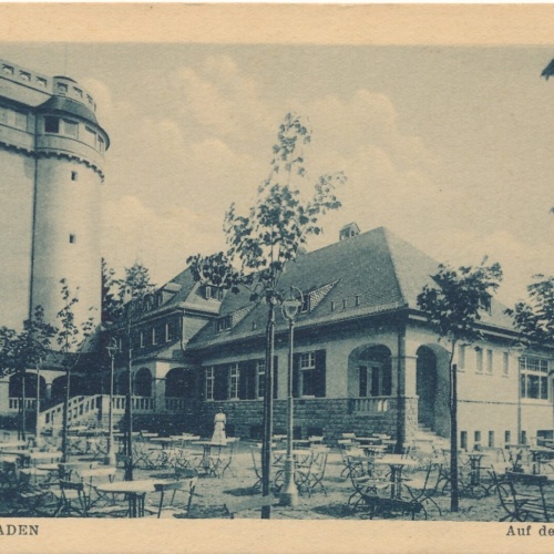 AK, Baden-Baden, Baden-Württemberg, auf dem Merkur, Ansichtskarte (S4289)