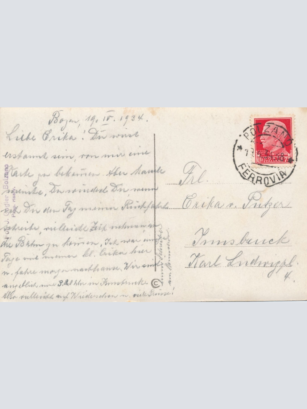 AK, Bolzano, Italien, Ansichtskarte (S4305)