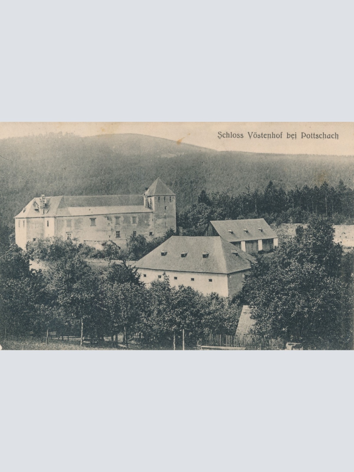AK, Schloss Vöstenhof bei Pottschach, Niederösterreich, Ansichtskarte (S4346)