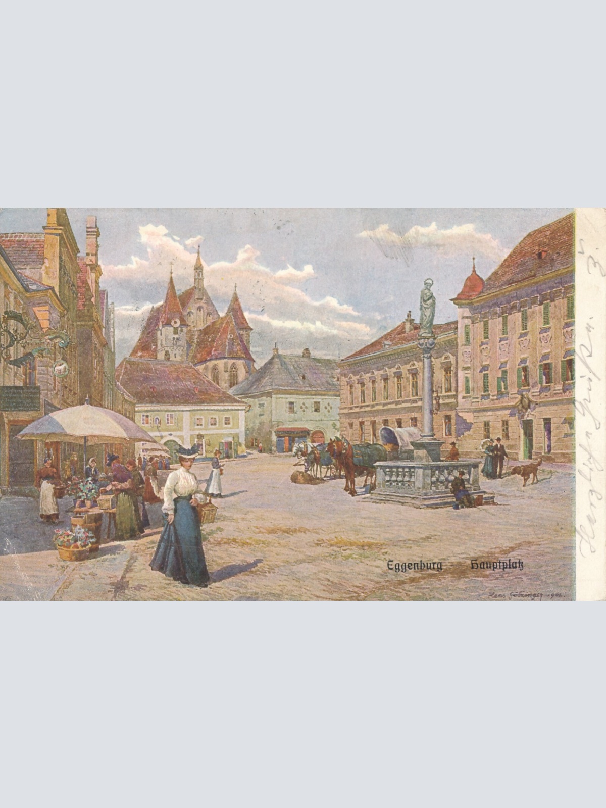 AK, Eggenburg, Hauptplatz, Niederösterreich, Ansichtskarte (S4349)