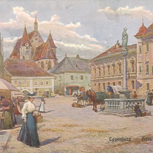 AK, Eggenburg, Hauptplatz, Niederösterreich, Ansichtskarte (S4349)