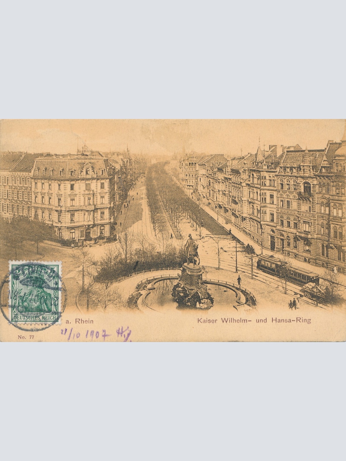 AK, Köln, Nordrhein-Westfalen, Kaiser Wilhelm, Hansa Ring, Ansichtskarte (S4421)