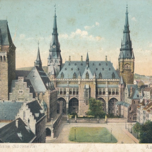 AK, Aachen, Nordrhein-Westfalen, Rathaus, Ansichtskarte (S4433)
