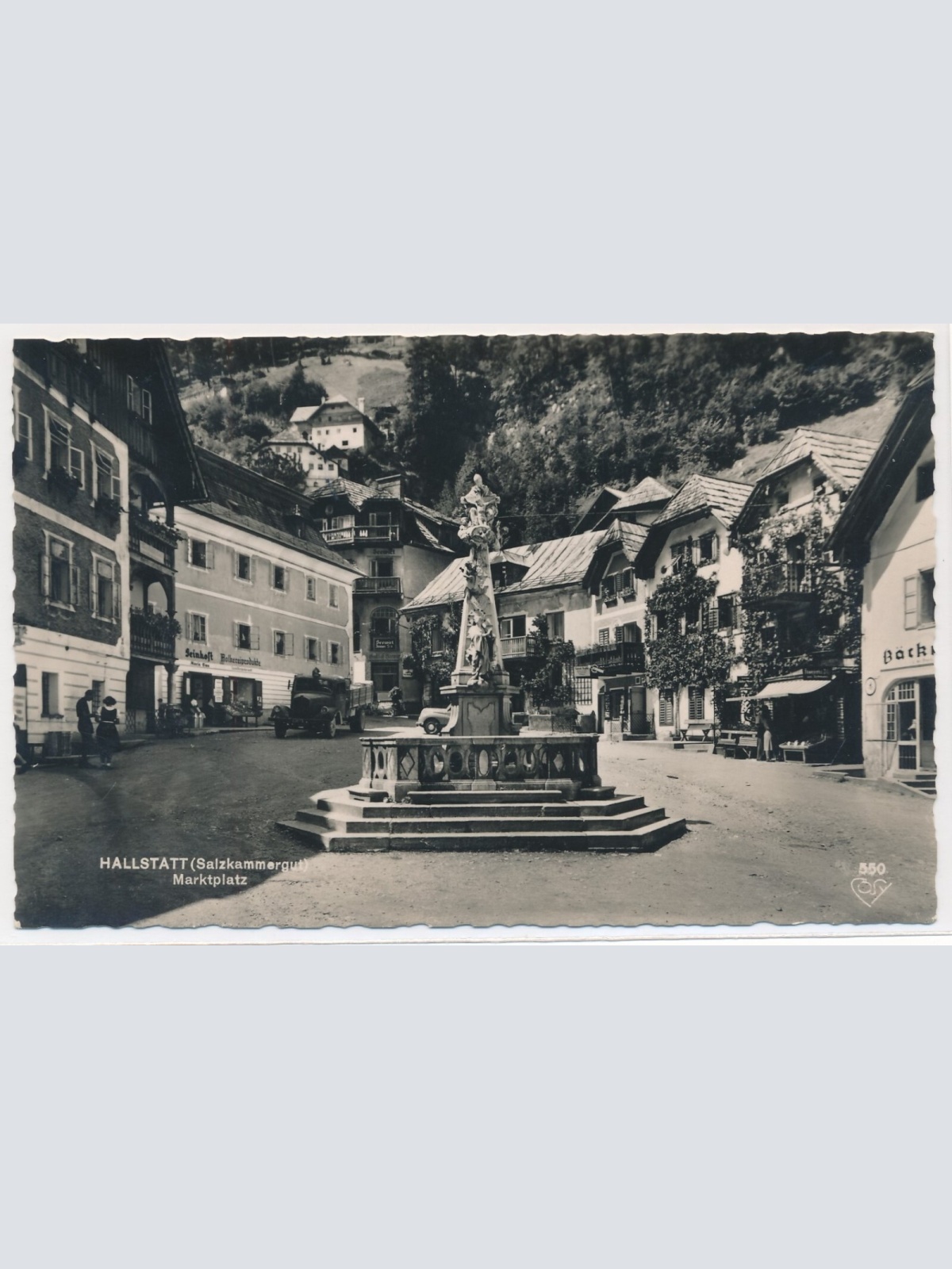 AK, Hallstatt, Marktplatz, Oberösterreich, Ansichtskarte (S4444)